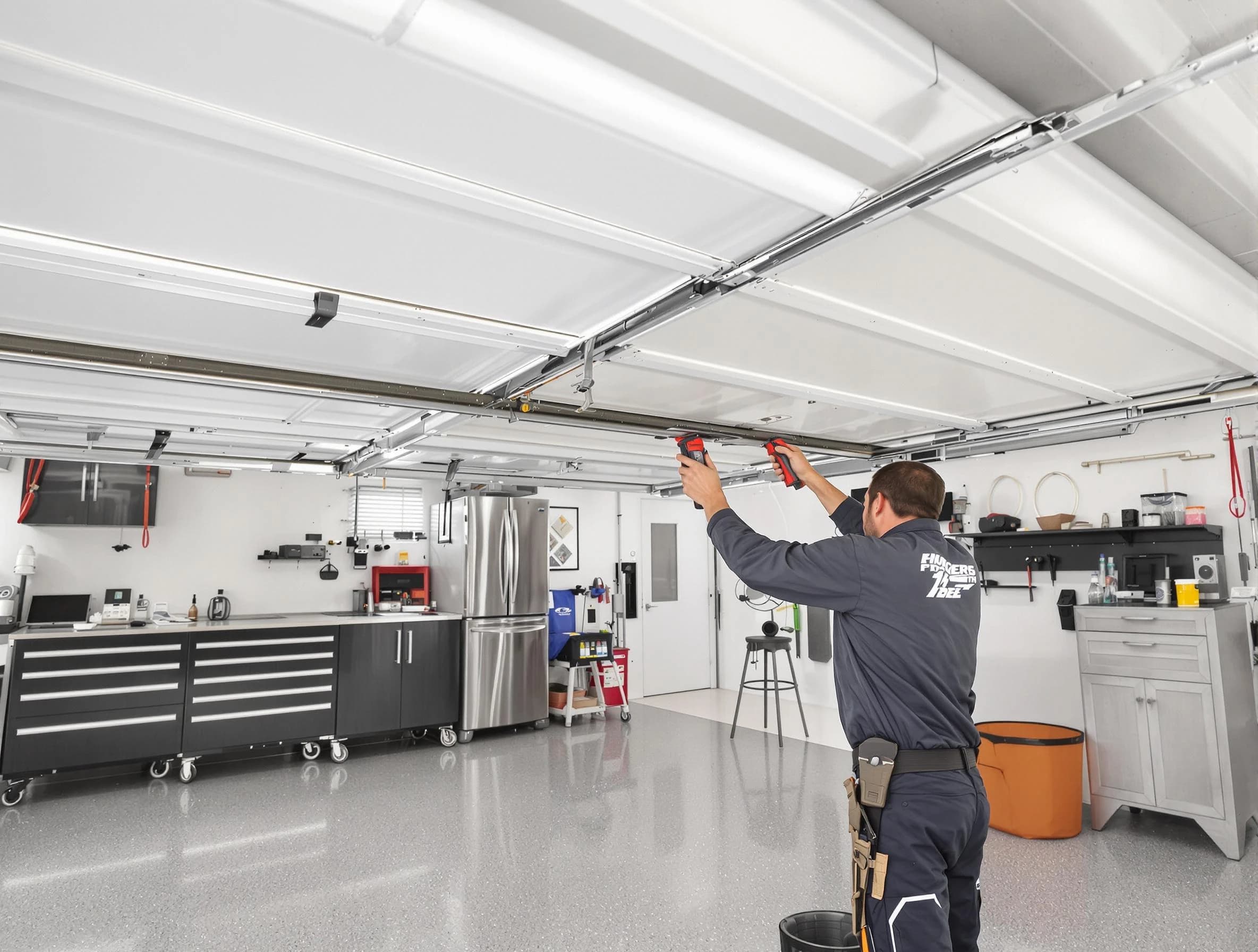 Overhead garage door repair service by East Highland Park Garage Door Repair in East Highland Park