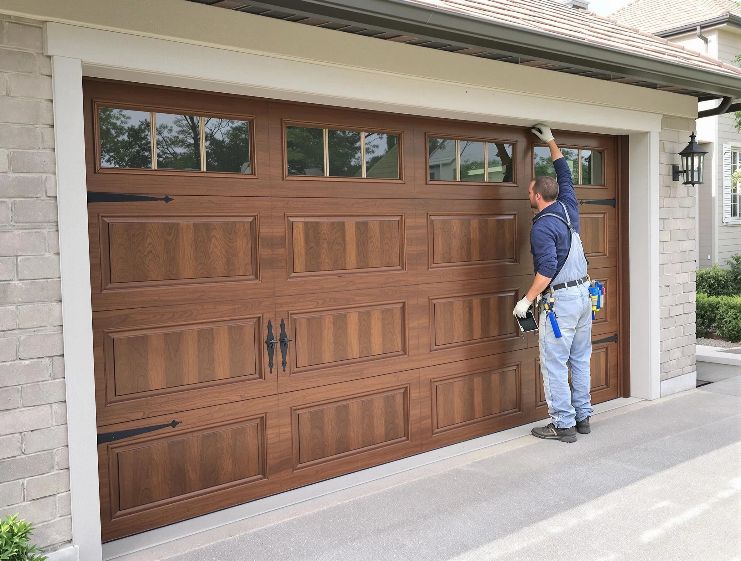 Custom garage door showcase by East Highland Park Garage Door Repair in East Highland Park