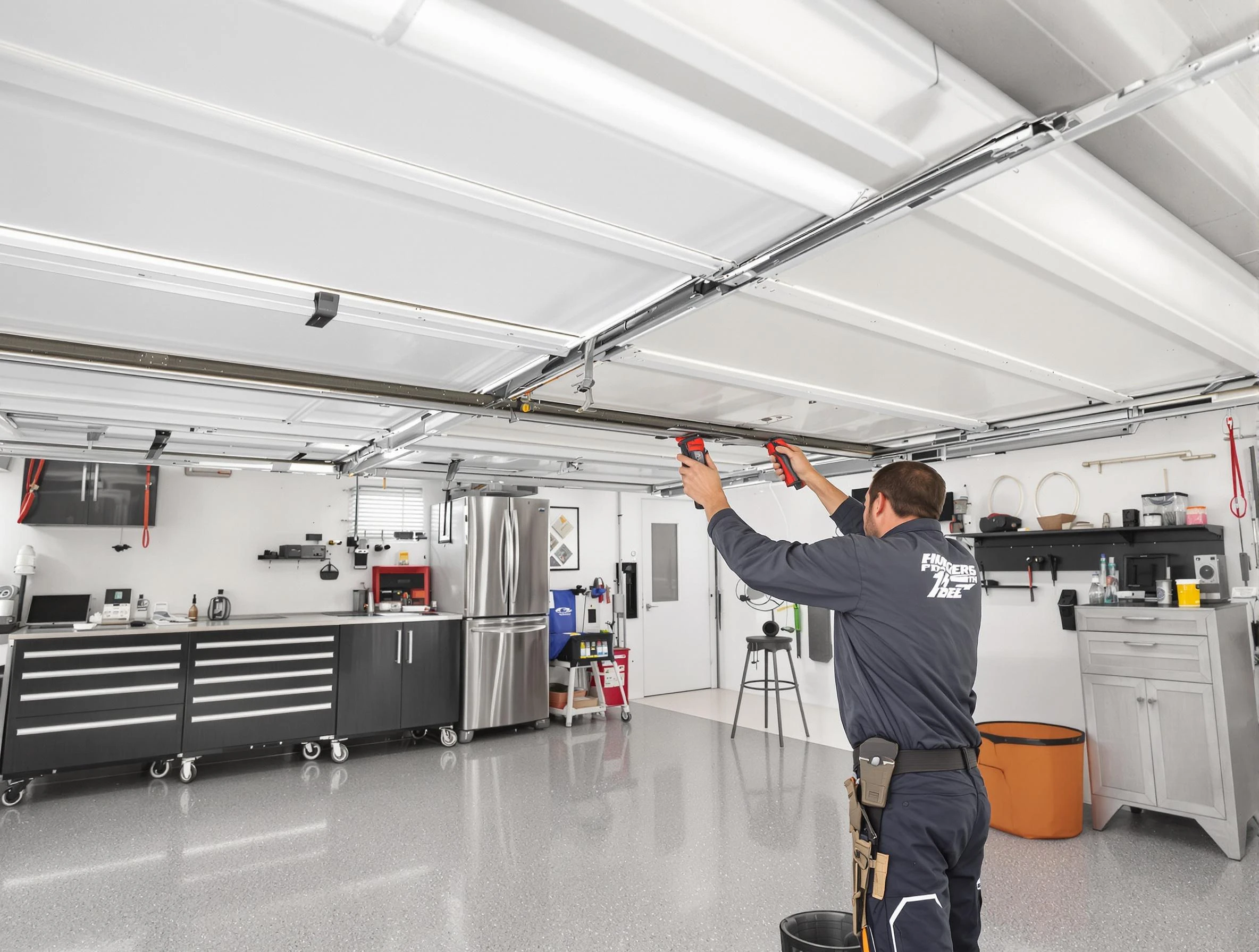 Overhead garage door repair service by East Highland Park Garage Door Repair in East Highland Park